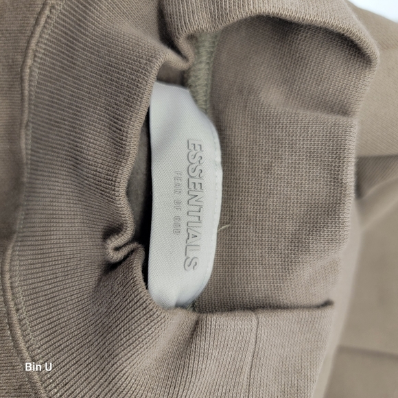 Essentials wood color loose fit crewneck sweater sweatshirt - Picture 3 of 8